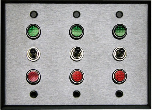 NEW SIGNAL TECH 6645 (TG333 SPDT/120VAC) 3 Gang Switch (3-SPDT) (120VAC)