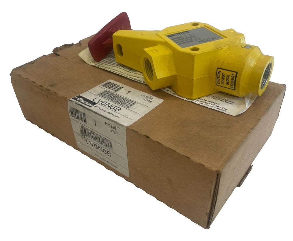 NEW PARKER LV6N6B SAFETY LOCKOUT VALVE MAX PRESSURE 300PSI