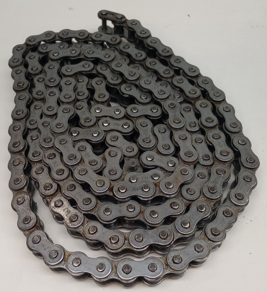 Chain HJ-1R 8'5" Roller Chain Number 50 1 Row Riveted 8'5" Length