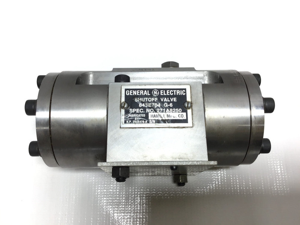 GE General Electric 843E704 G-6 Shutoff Valve Stainless Steel