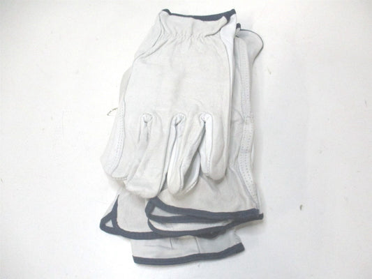 (68-105/XL) Size XL (10) Grain Cowhide General Protection Work Gloves - 4 Pairs 