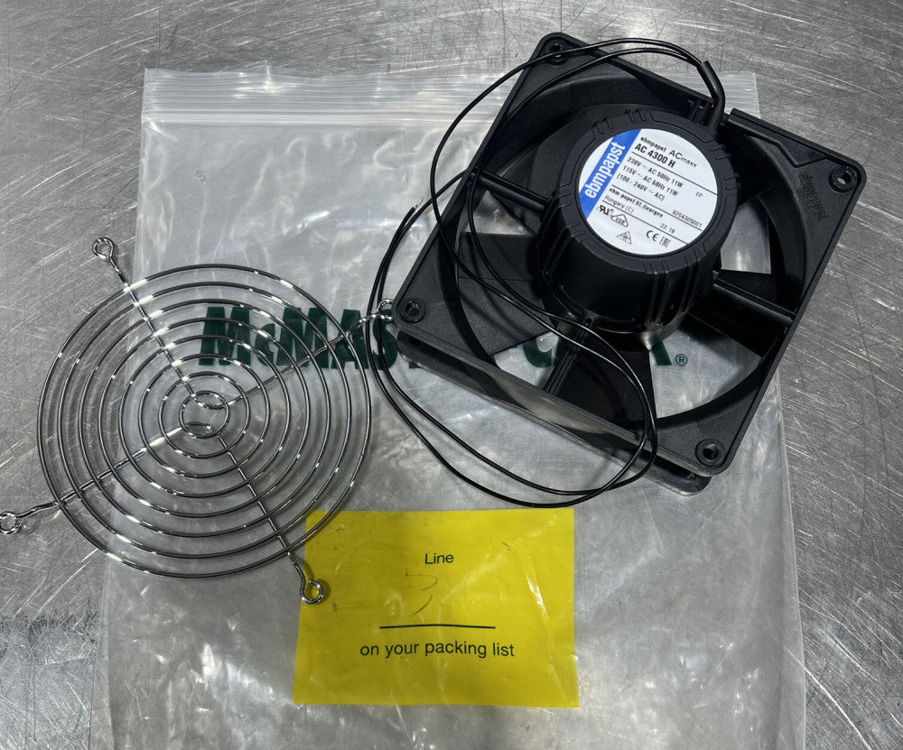 1pcs ebmpapst AC4300 / 19H 12038 230V 11W 12CM device fan  2 wire Nos Surplus