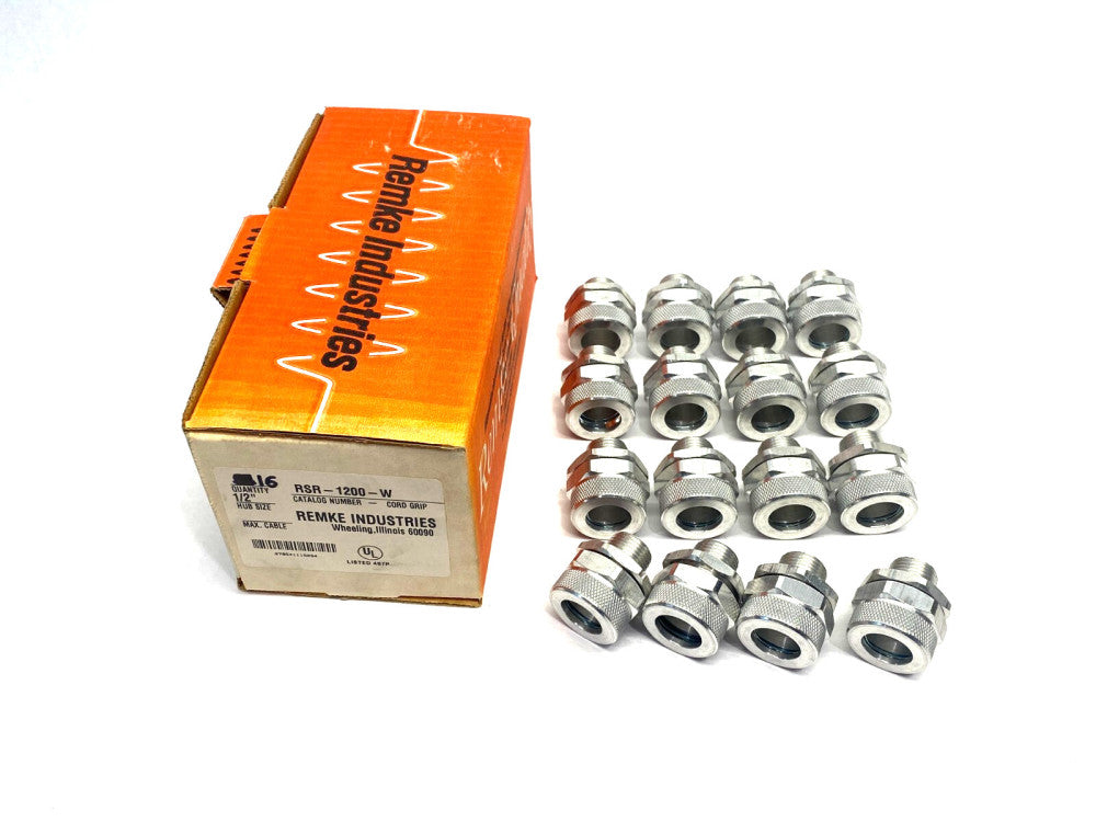 Remke RSR-1200-W Tuff-Seal Aluminum Cord Crip Bushing 1/2" NPT BOX OF 16
