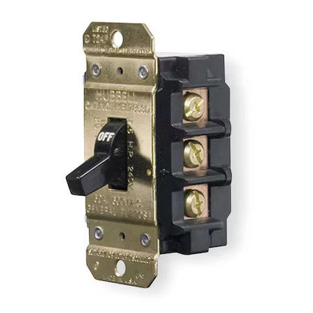 Hubbell Kellems Hbl7842d Manual Motor Switch,40A,600Vac,2P