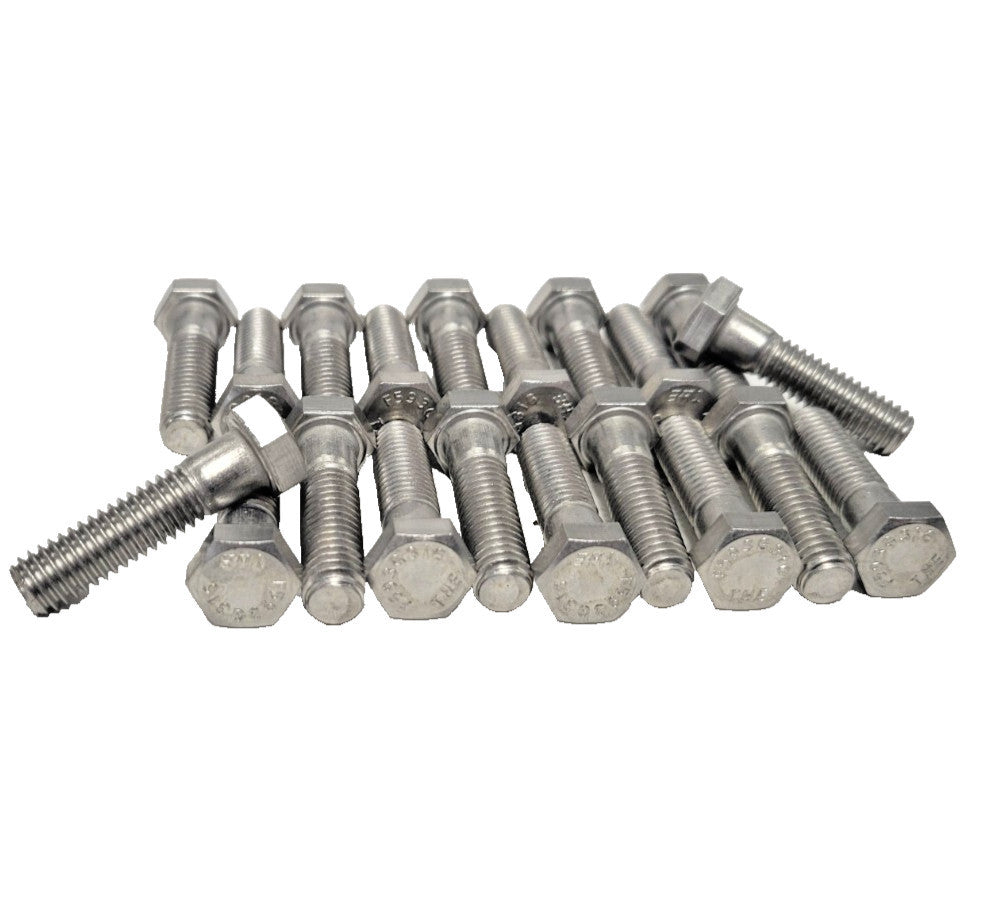 PARTIALLY THREADED HEX BOLT 3/8-16X1-1/2" 316 ALLOY GROUP 2 (LOT OF 20)