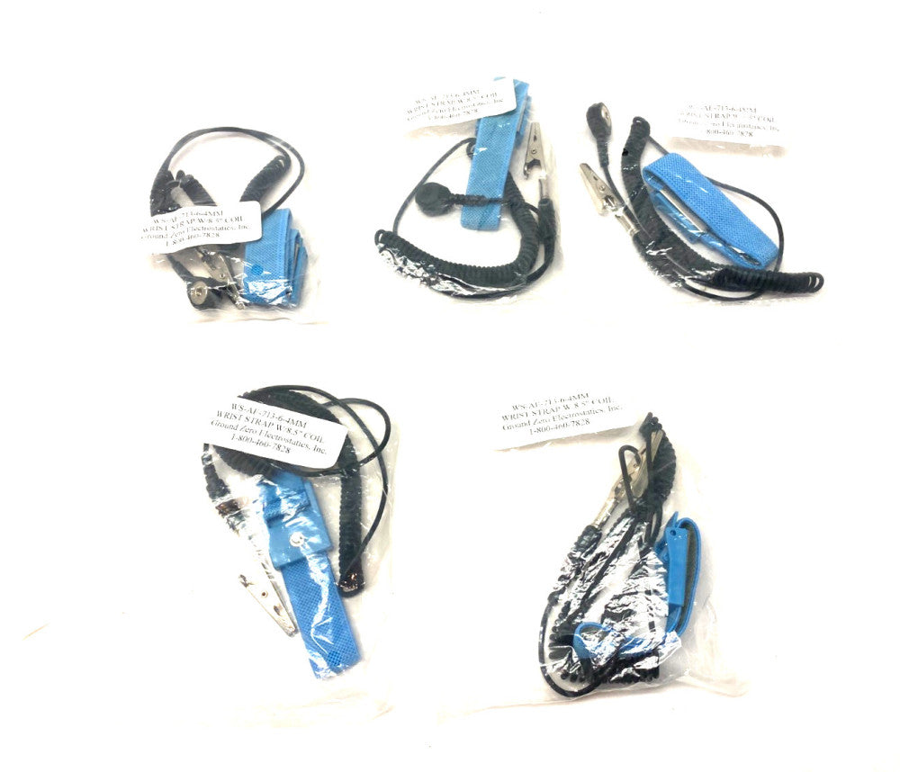 Ground Zero Electrostatics WS-AE-713-6-4MM Adjustable Grounding Strap LOT OF 5
