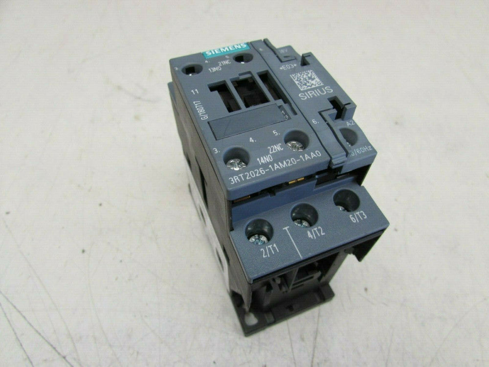 SIEMENS SIRIUS 3RT2026-1AM20-1AA0 110/120V 50/60HZ CONTACTOR XLNT USED TAKEOUT