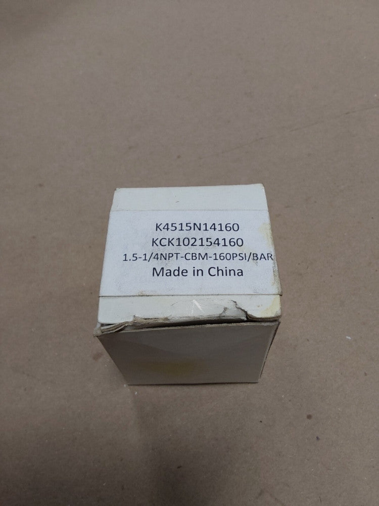K4515N14160 Pressure Gauge, 160 PSI / 11 Bar, 1/4 NPT CBM