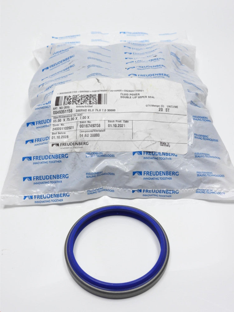 Freudenberg 49351158 Double Lip Wiper Seal 65x75x7 mm (Pack of 20) Double Wiper