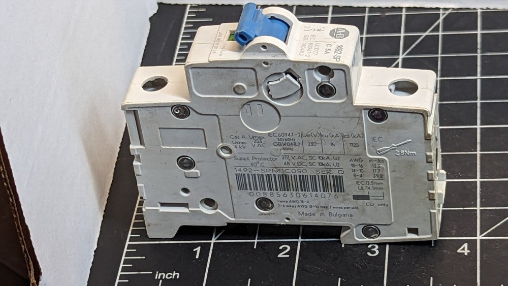 Allen Bradley 1492-SPM1C0505A Ser D Circuit Breaker [C1S4#12