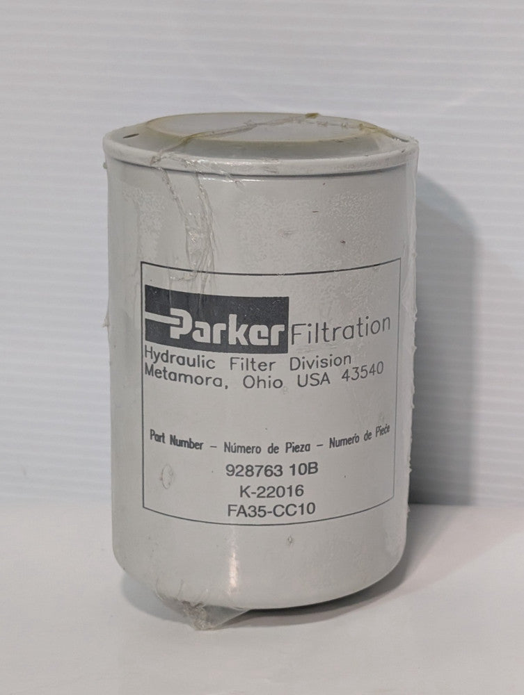Parker Filtration 928763-10B genuine spin-on hydraulic filter element, 10 micron
