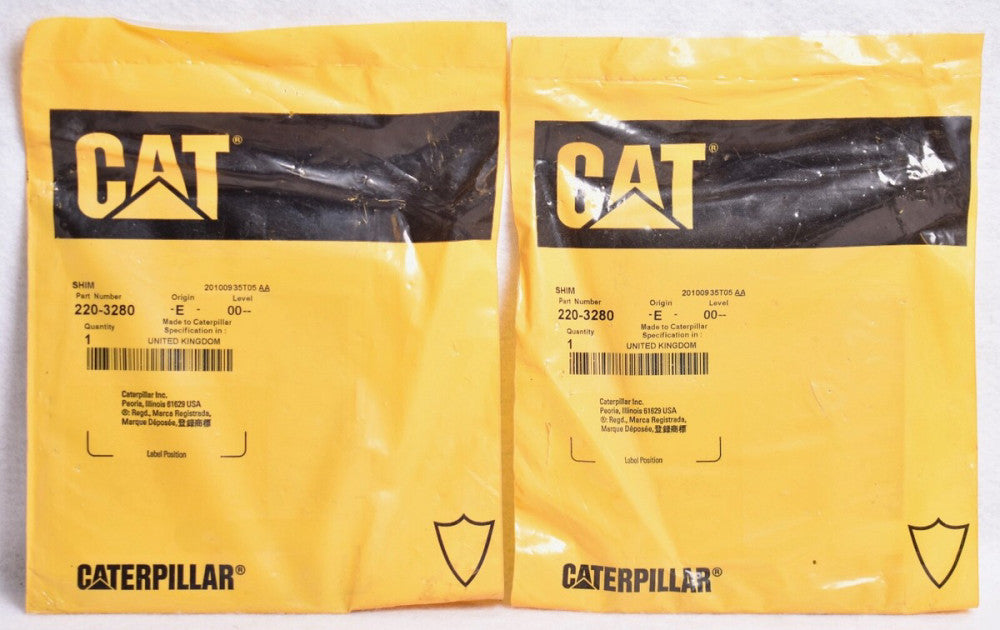 2 Count OEM CAT Caterpillar Shims 220-3280  Factory Sealed