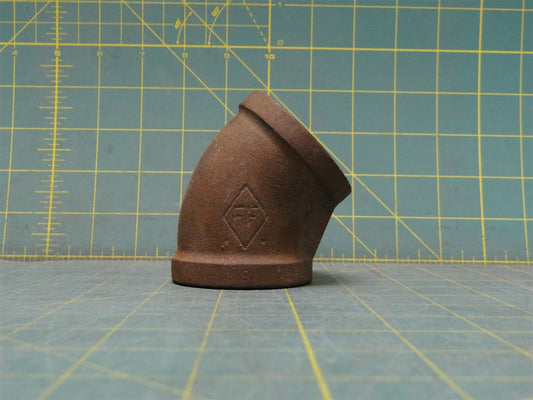 1 1/2" 45 Degree Elbow FNPT Butt-Weld Pipe Fitting Steel Threaded Schedule 120 
