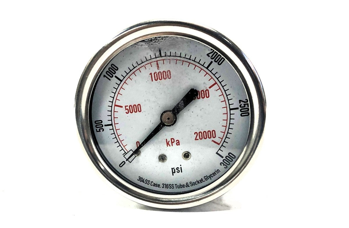 Unbranded 3000 PSI Pressure Gauge 4CFU5A NOS