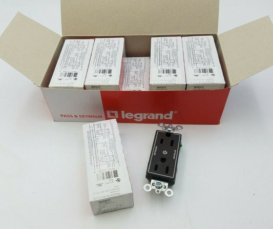 10 PC Pass Seymour 26252CD Dual Controlled Decorator Receptacle 15A 125V Brown