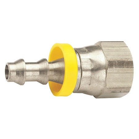 Dixon 2870407Ss Push On Hose Fitting,1/4"X1/4",Barbxunf