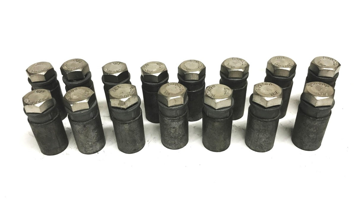 Unbranded 1/2 inch Lead Machine Screw Anchor and Bolt [Lot of 15] NOS