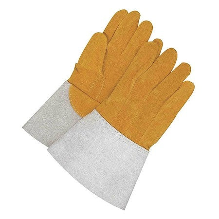 Bdg 64-1-1141-9 Gander Brand Welding Gloves, Gauntlet Cuff, Straight Thumb,
