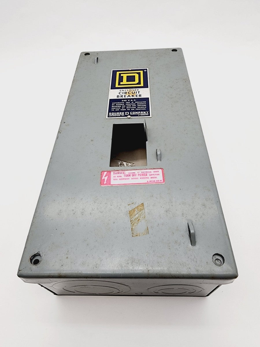 Square D QO-2100 Circuit Breaker Enclosure Bolt-On 100A 120/240V Series 2 Gray