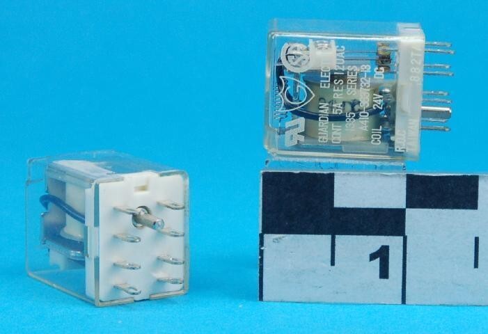 Guardian Electric - A410-363732-13 - 24VDC Coil 5AMP DPDT Series 1335, New