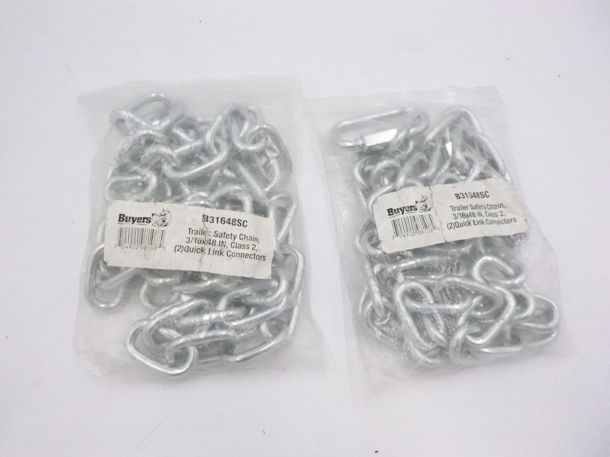 2 Pack Buyers Products Safety Chain Quick Link Attachment