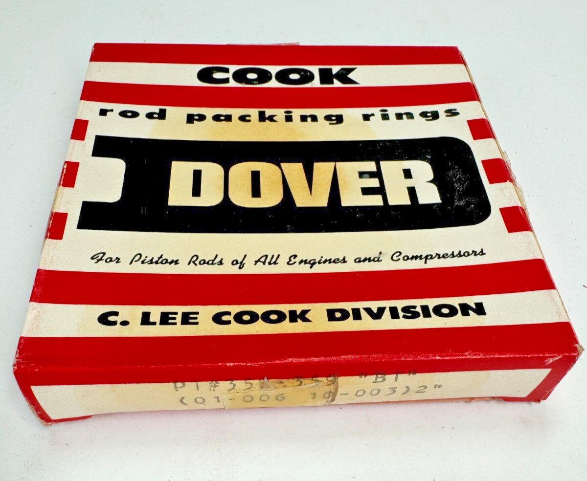 DOVER / COOK  PN: 358-359 "BT" (01-006, 10-003) 2" Rod Packing Ring (Box of 2)