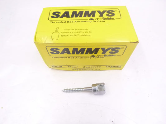 25PK Sammys 8021957 1/4" x 2" Horizontal Rod Anchor 3/8" Threaded Rod Fitting