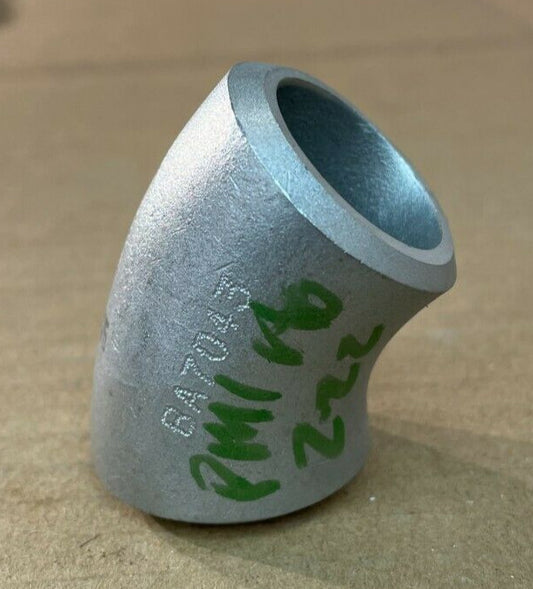 1" Schedule 80 Long Radius 45 Deg Elbow Seamless A/SA403 WP304/304L-S Stainless