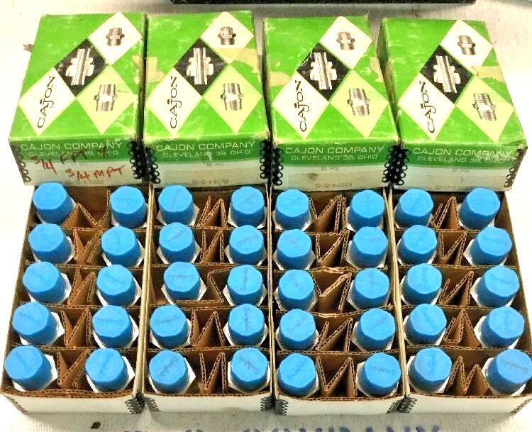 Cajon Swagelok SS-12-A-00008 Adapter, 3/4" M x F NPT w/ 1/8" Outlet (Lot of 10)