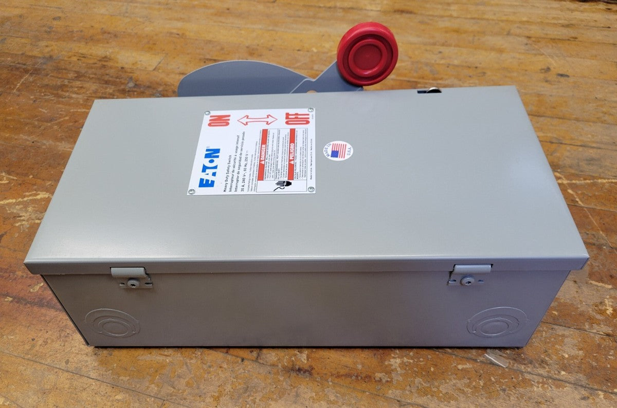 Eaton DH221NGK Fusible Safety Disconnect Switch 30A 240VAC 250VDC 2 Pole Type 1