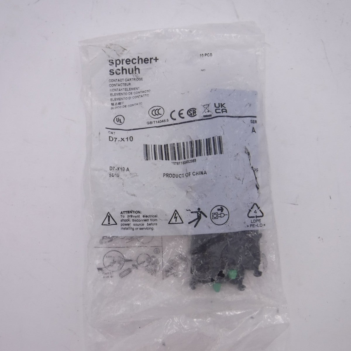 10 Pack Sprecher + Schuh 22mm Pilot Devices Accesories D7-X10E