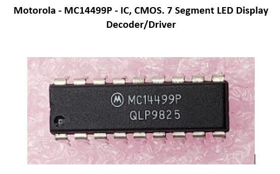 Motorola MC14499P – IC CMOS Decoder/Driver Per Display LED 7 Segmenti, Nuovo - Foto 4