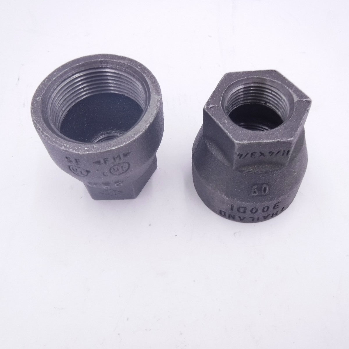 2 Pack 1-1/4" x 3/4" Ductile Iron Hex Reducing Coupling 300FM 35RC3012006