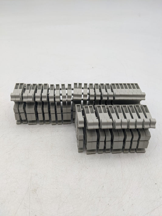 36 Piece Set Wieland WK2,5U/ Terminal Block 24-12 AWG 15 Amp 300 Volt Gray
