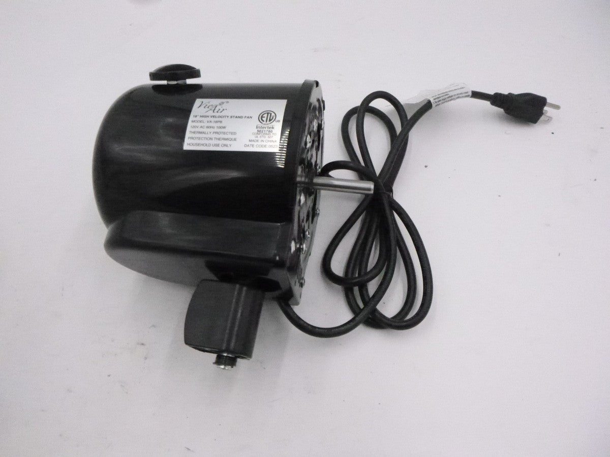 VieAir 18" High Velocity Stand Fan Motor 120V 100W 60Hz  VA-18PB SEE DESC