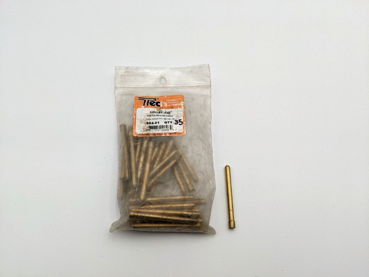 35 Pcs Tec 964-01 Collet Size .040" Series 217 226 424 428 TIG Torch Consumable
