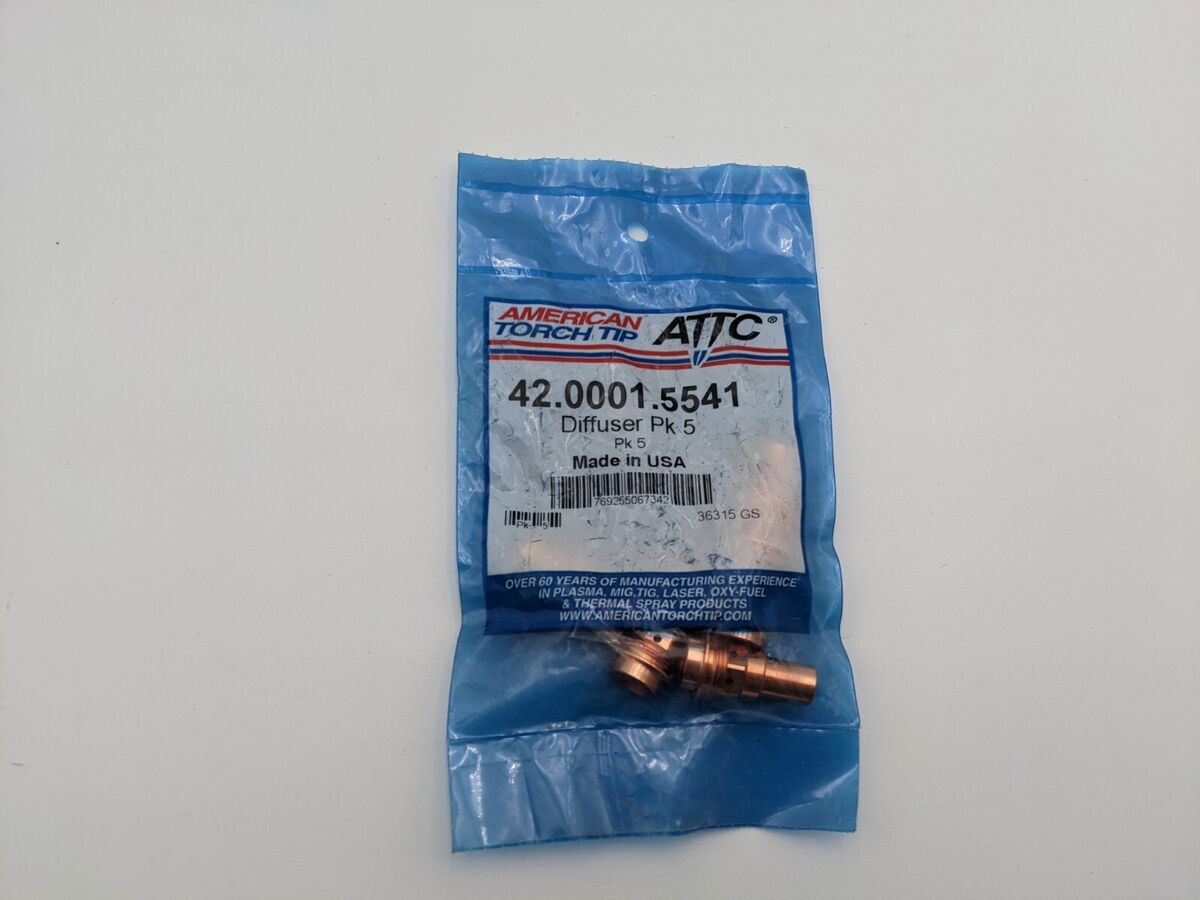5 Pcs American Torch Tip ATTC 42.0001.5541 Diffuser Fronius Style MIG Torch Part