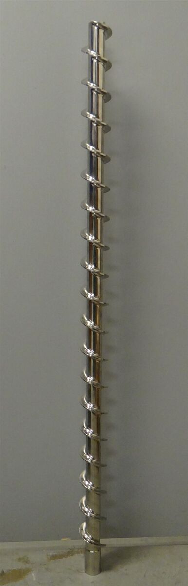 Schneck Process AccuRate HXMMA-2255101101-026 Auger Screw w/ Center Rod 44" Long