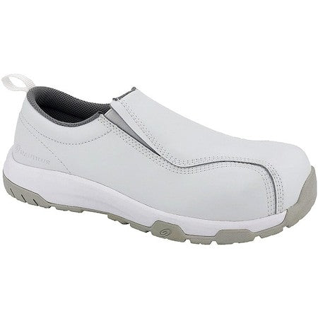 Nautilus Safety Footwear 1607-9.5W Men's Composite Toe Loafer Shoe, White, 9