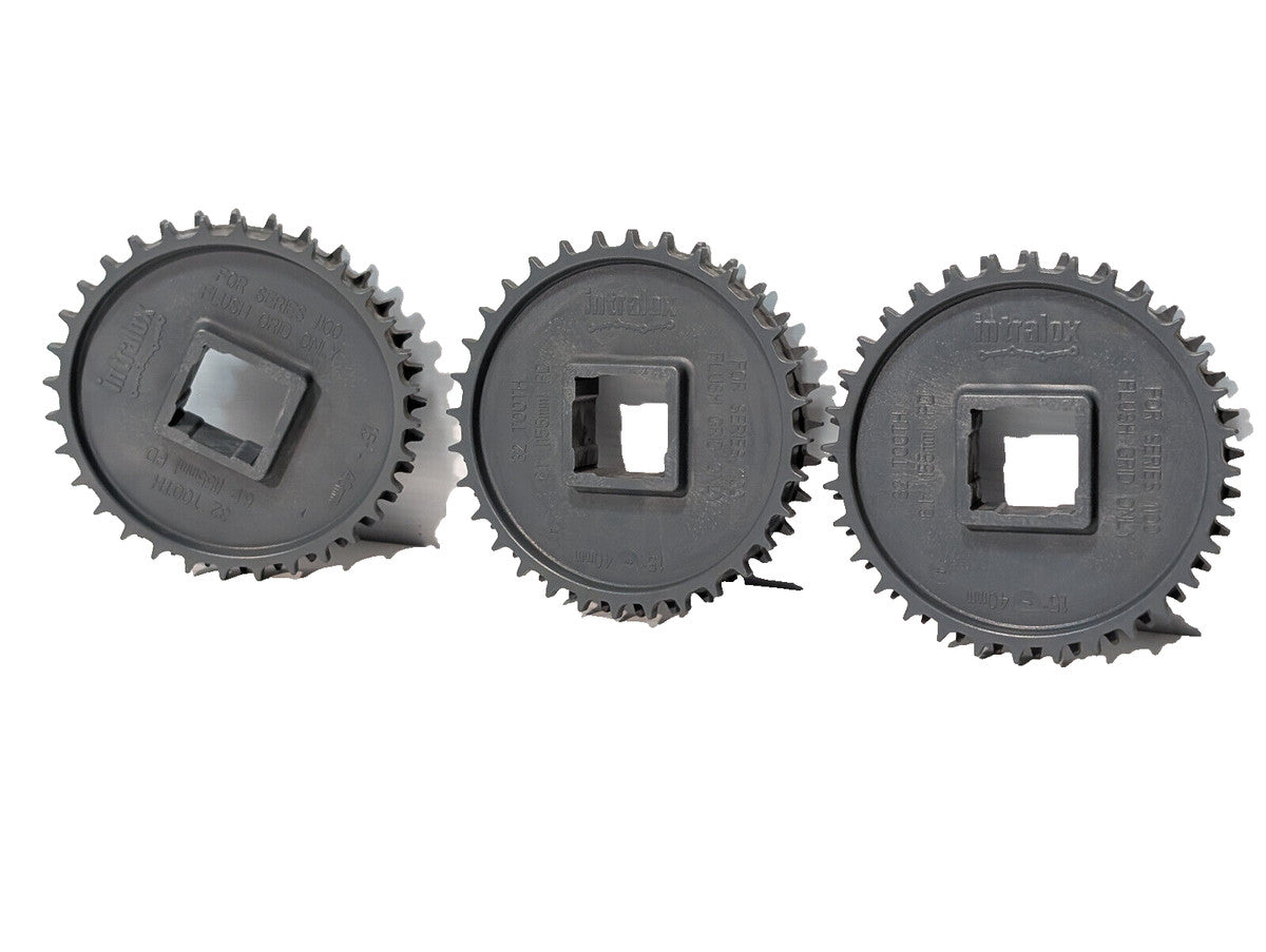 Lot of 3: Intralox 32-Tooth Sprockets, 6.1" (155mm), 1.5" (40mm) For 1100 Series