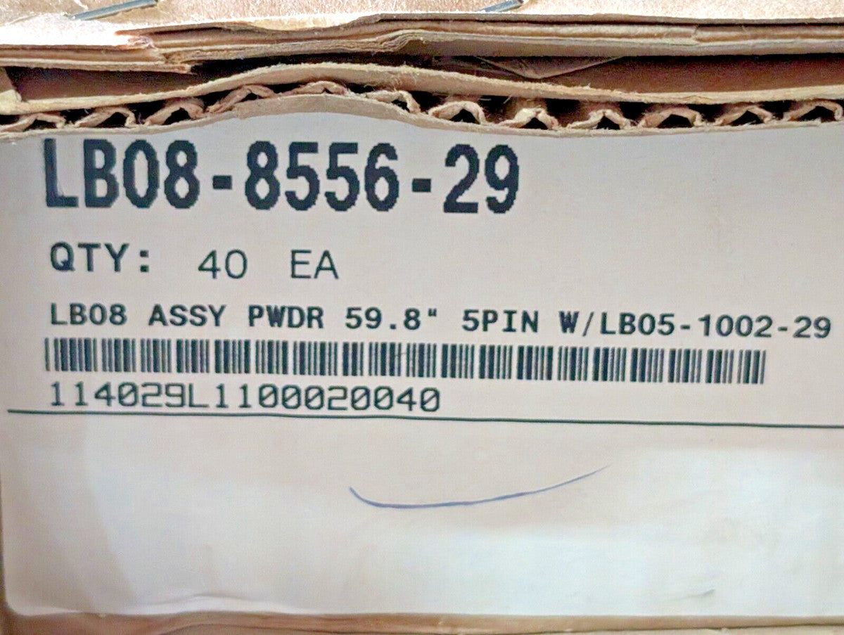 Case of 40 Roto LB08-8556-29 Powder Coated Lock Bars, 59.8 in, 5 Pin