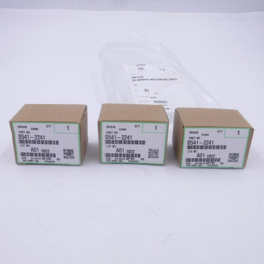 3 Pack OEM Ricoh D541-2241 Doc Feed Separation Reverse Roller for MP 2553 SEALED