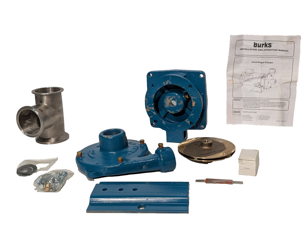 Crane Burks Centrifugal Pump Assembly as pictured with only the parts shown incl