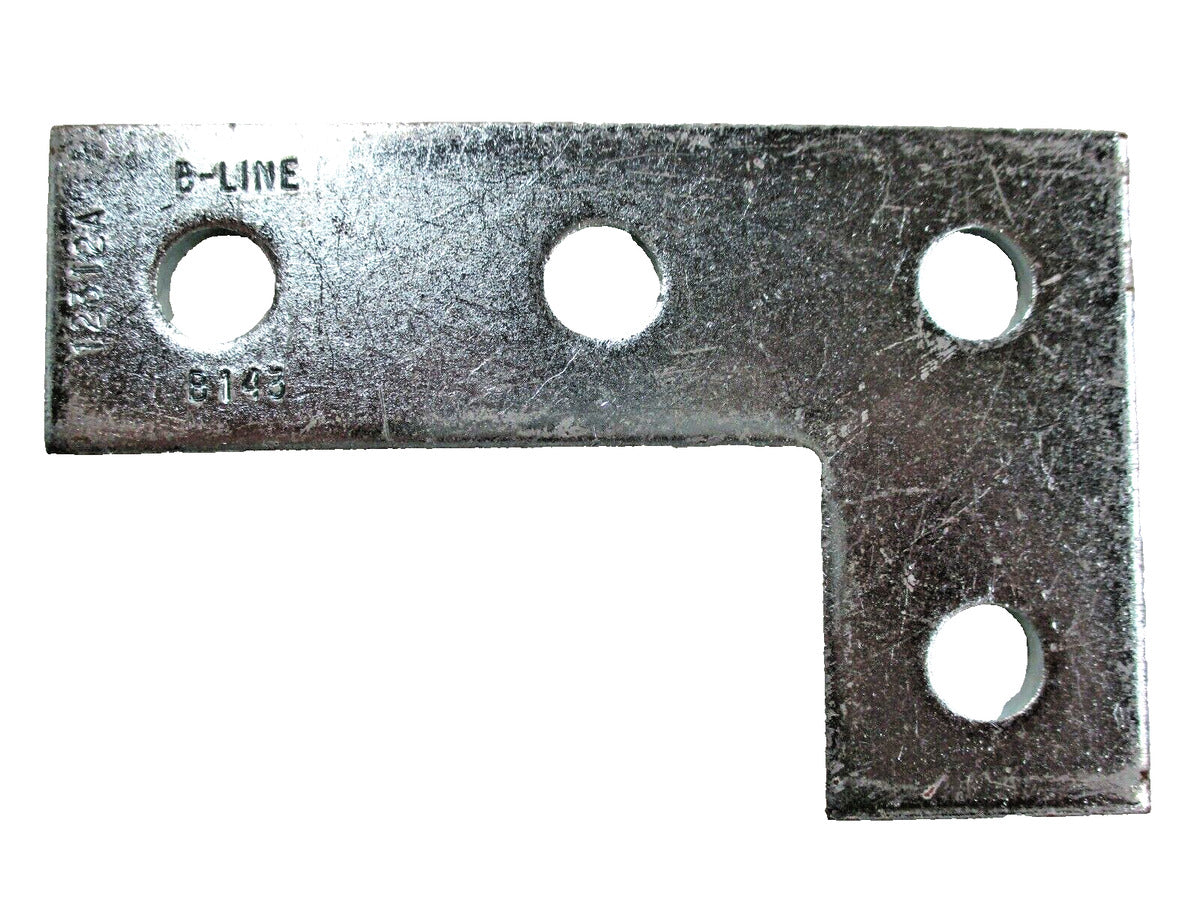 B-Line B143 Steel Corner Plate 4-Hole Zinc Plated Strut Fitting (Lot of 10)