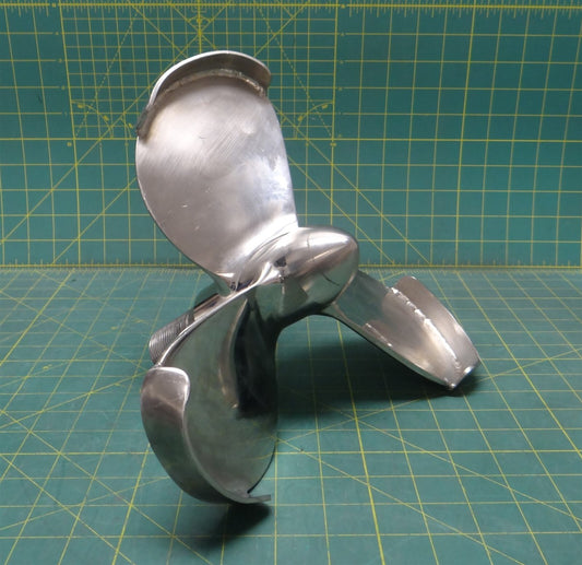 11" Dia Low Shear Mixing Propeller-Type Stainless Steel Impeller 7.5" Height