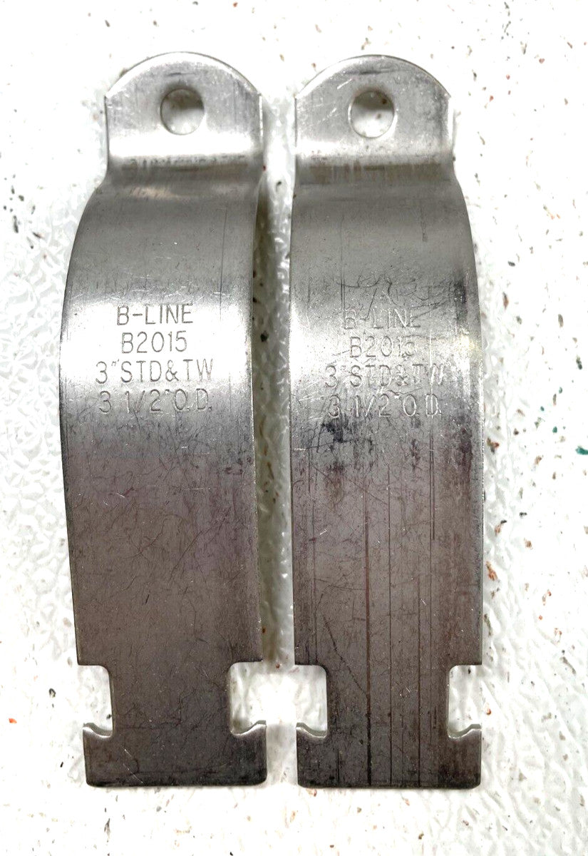 (4 Sets) BLINE B2015 3" (3.5 OD) Stainless Steel Pipe Straps *Strap Only*