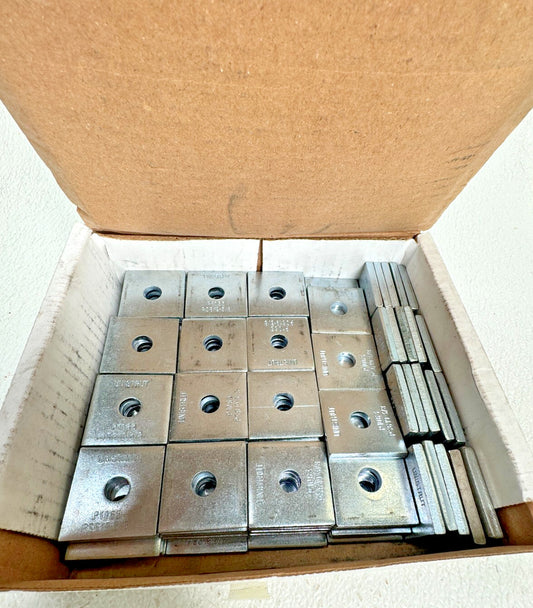(100) UNISTRUT P1063-EG Square Washer 3/8 Bolt, for 1-5/8" Channel, Galvanized