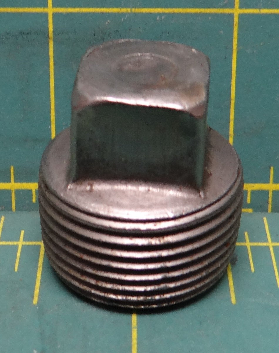 3/4" MNPT Steel Square Head Plug/ Pipe Nipple Fitting 