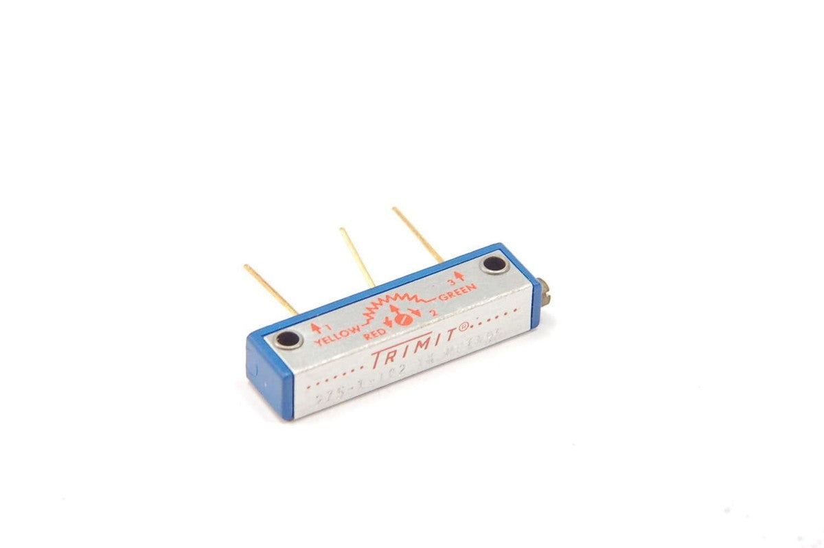 Lot of 2 - BOURNS - 275-1-102 - Resistor, Trimming. 1K Ohm, 25 Turn Wirewound.