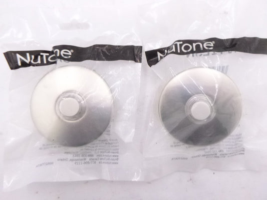 2 Pack NuTone PB41LSN Satin Nickel Lighted Pushbutton Doorbell Kit 2-1/2" Dia
